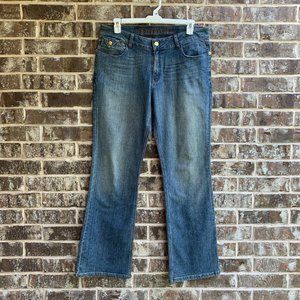 Blue Time Women's Mid Rise Boot Cut Jeans